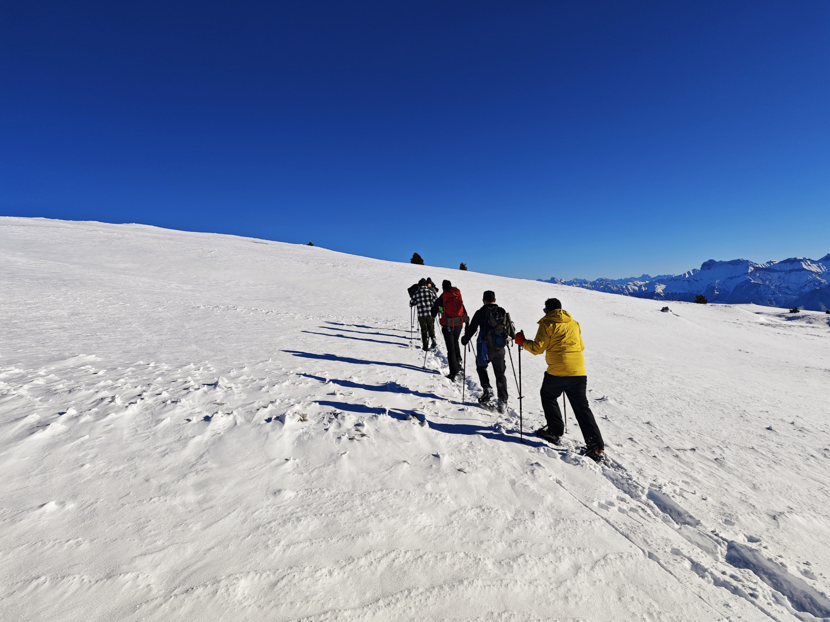 ascension tête chevalière en hiver