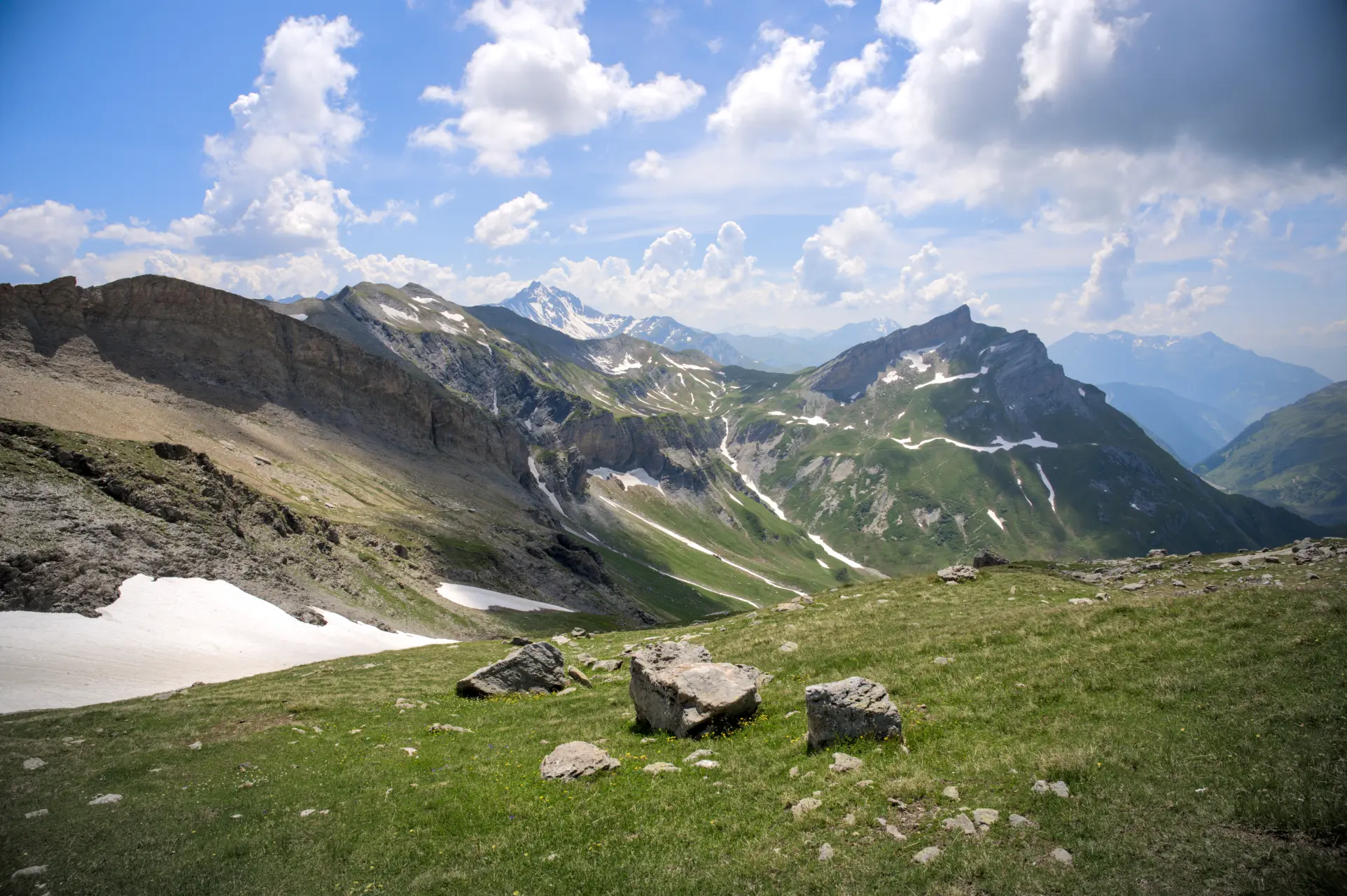 Au dessus du Col de la Croix Bonhomme - TMB