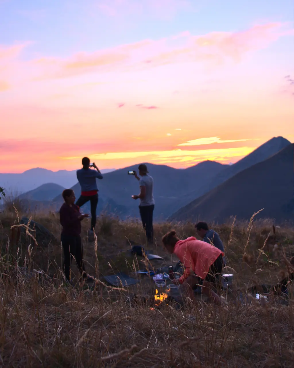 bivouac en groupe montagne