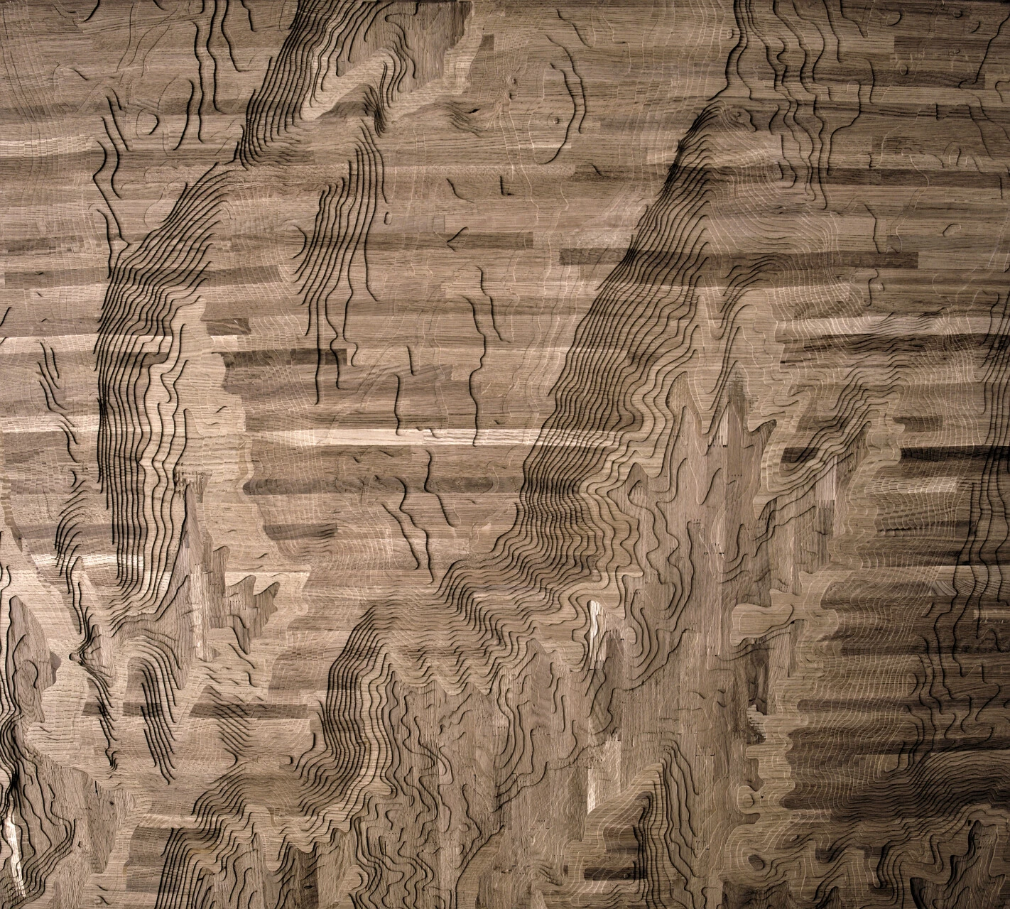 Carte 3D en bois du refuge Gardiol dans le Vercors