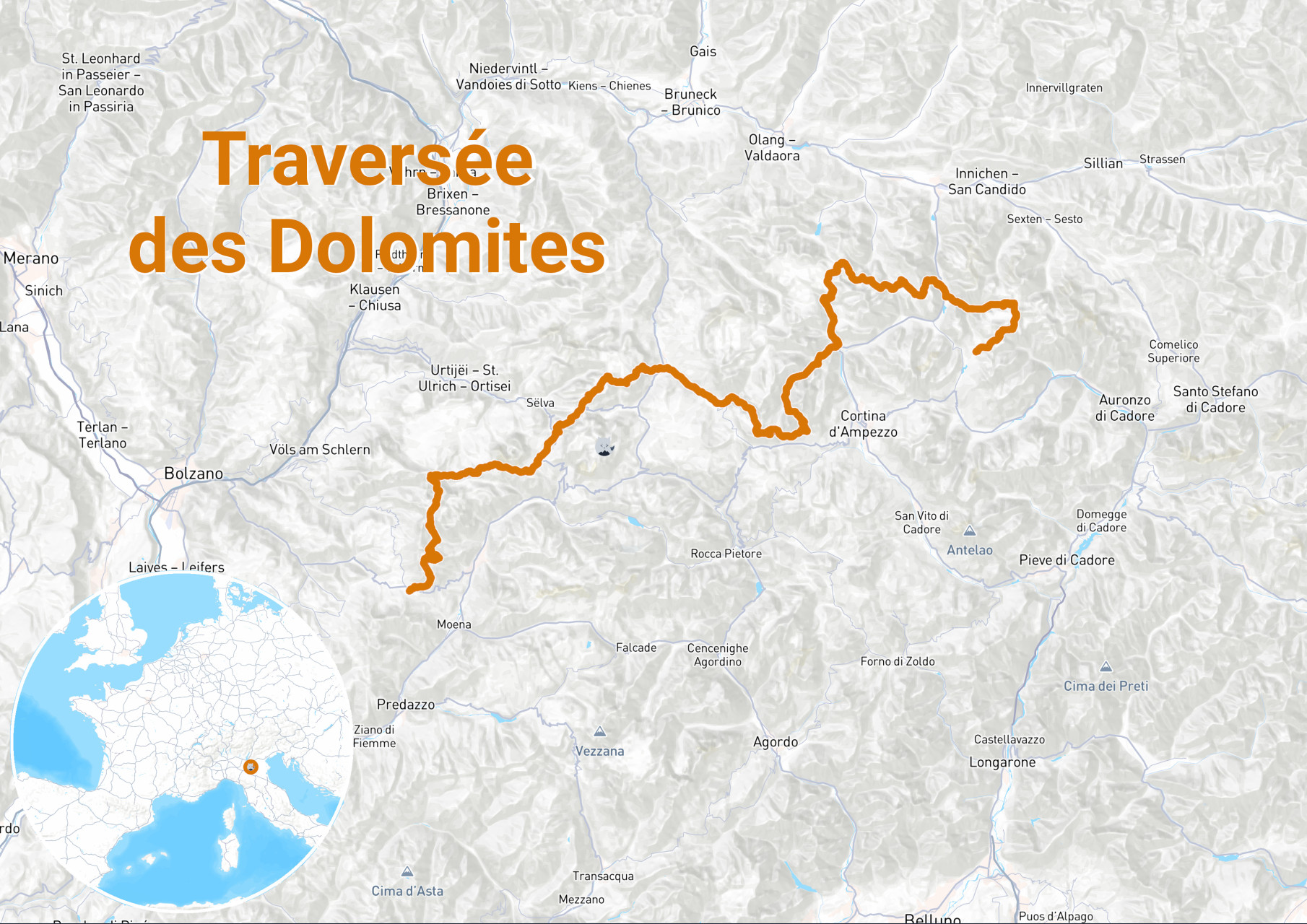 Carte Dolomites