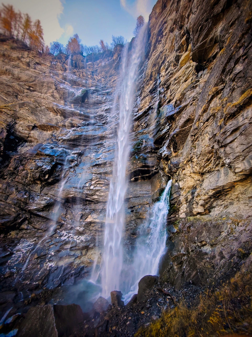 La cascade de la Pisse du Tourond à Champoléon