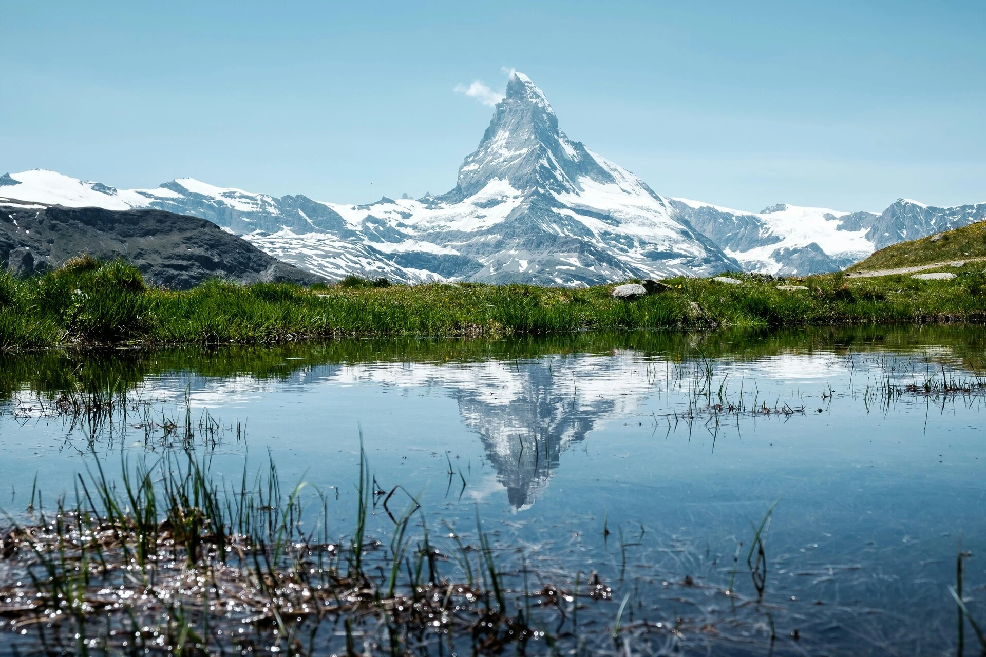 Le Cervin depuis Zermatt, terme de la Haute Route
