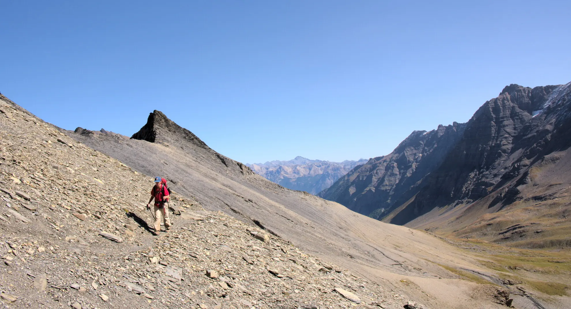 Le Col de l'Aup Martin (2 761 m), point culminant du GR54