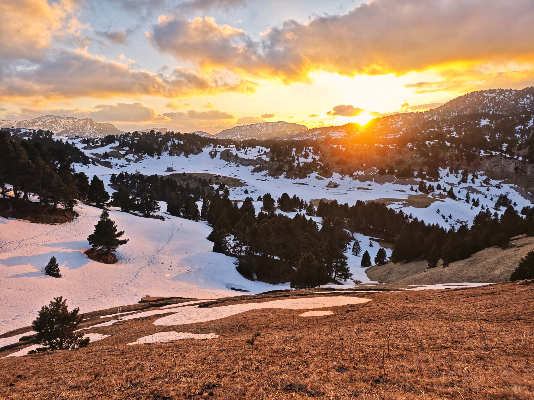 Coucher de soleil Pas de l'Aiguille - Vercors