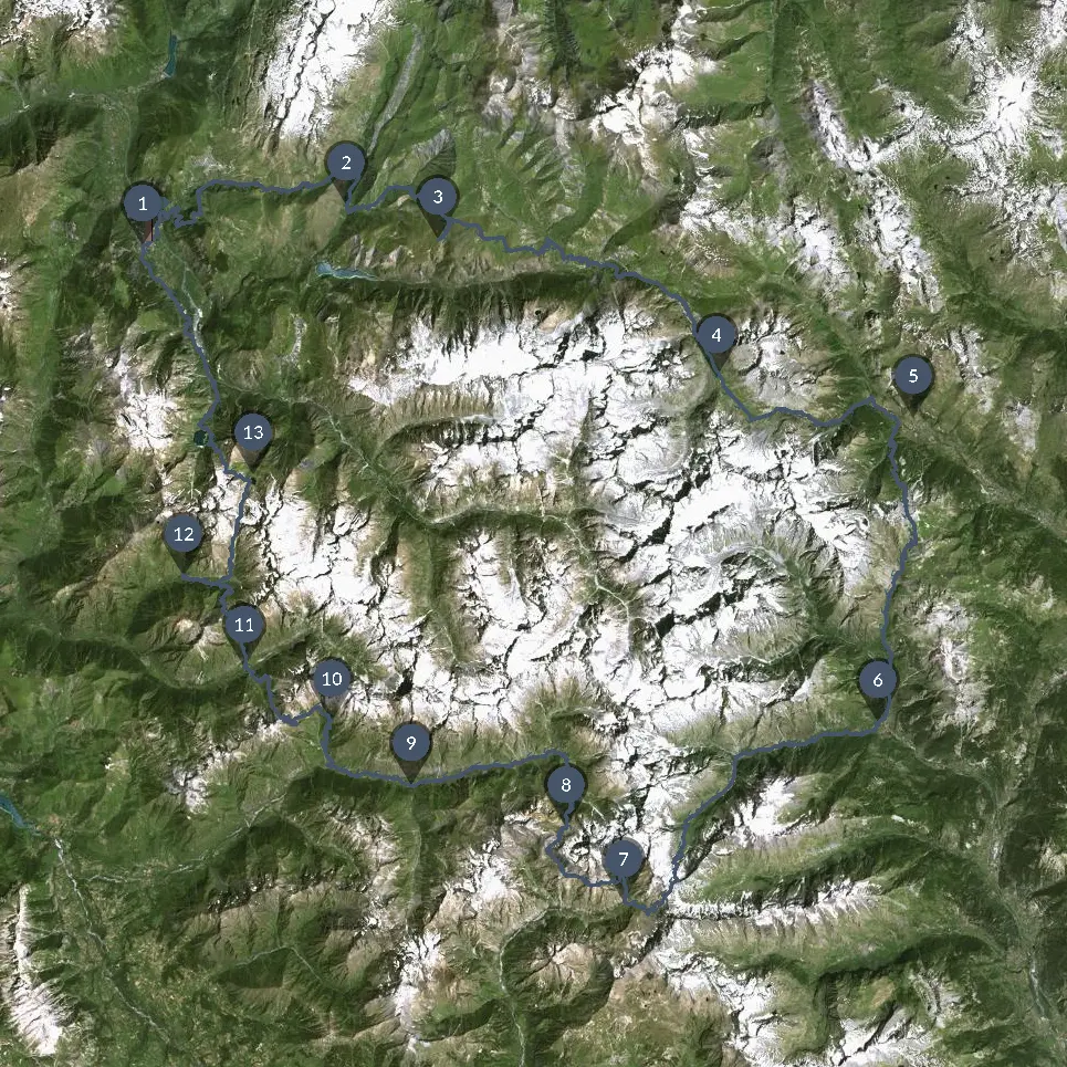 GR54 - Grand Tour des Écrins