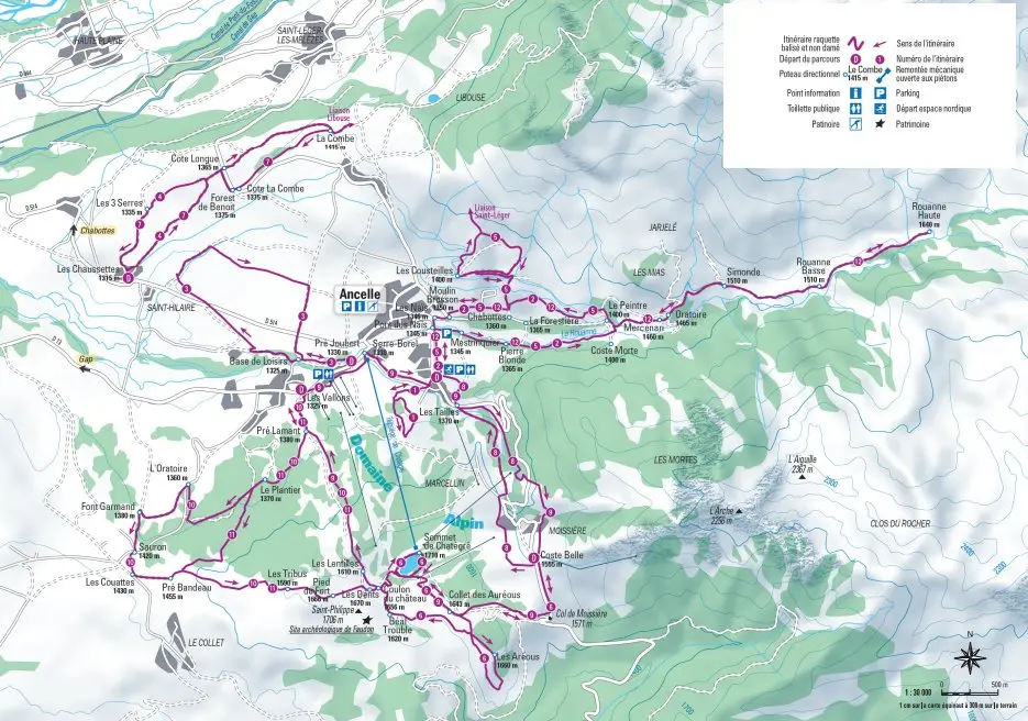 itinéraire-raquette-champsaur