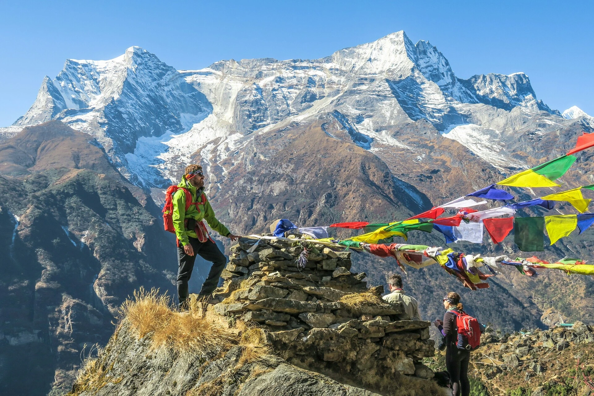 Vallée du Khumbu sur la route du camp de base de l'Everest