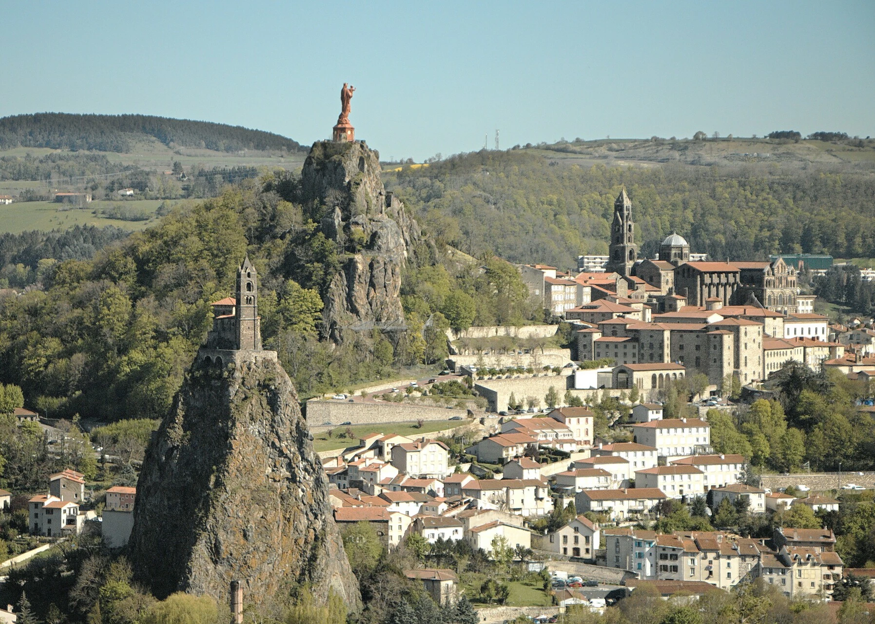 Le Puy-en-Velay, départ de la via Podiensis vers Compostelle