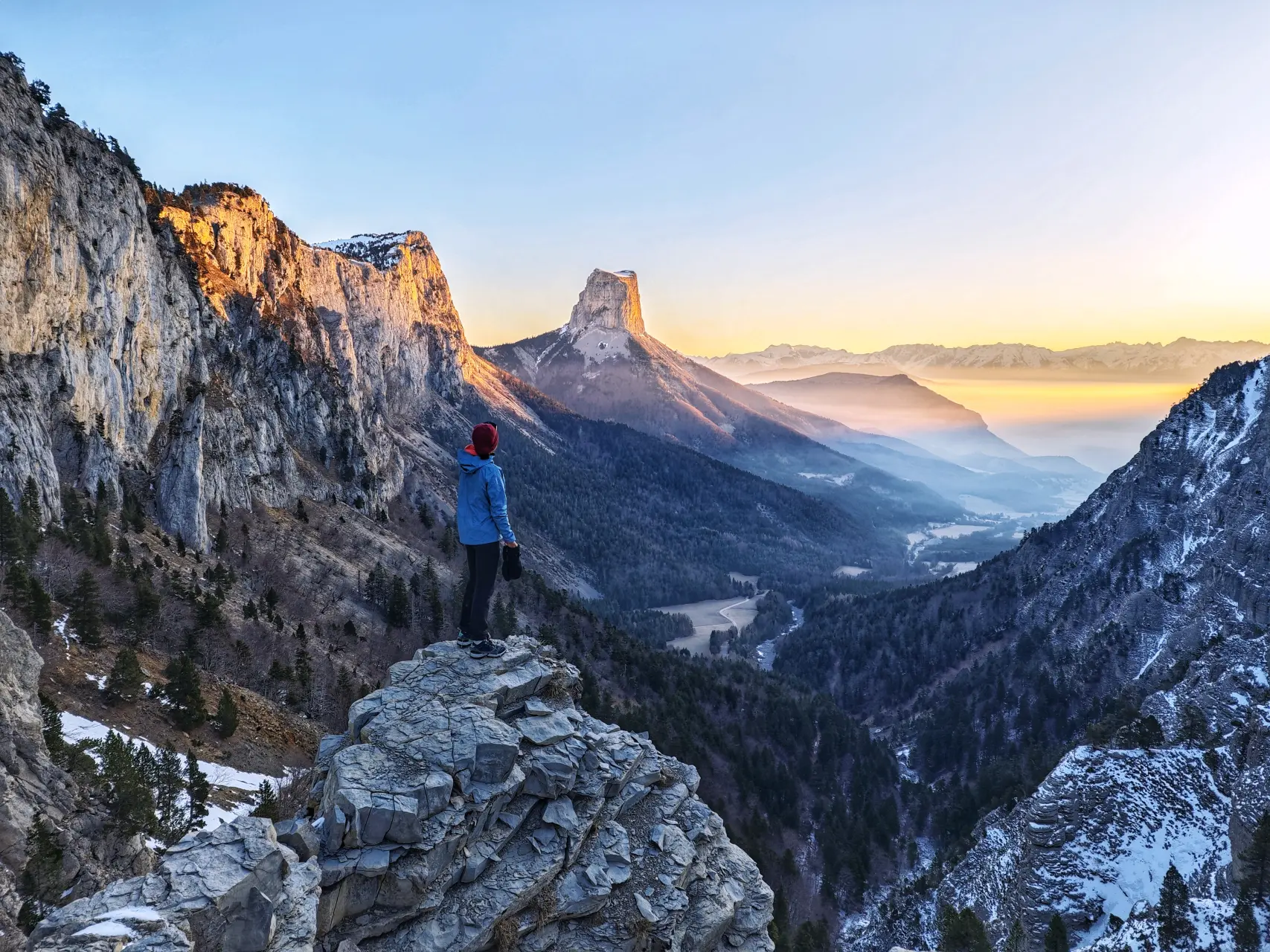 lever de soleil - Pas de l'Aiguille - Vercors