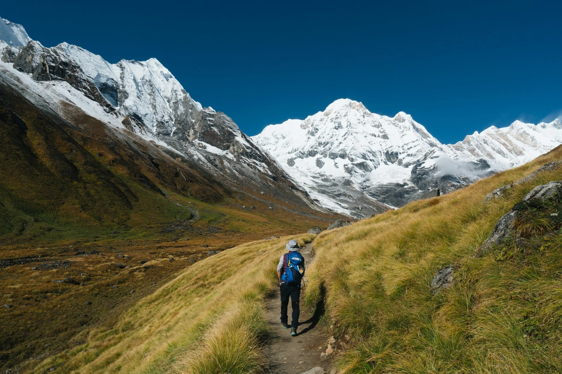 Le massif des Annapurnas au Népal