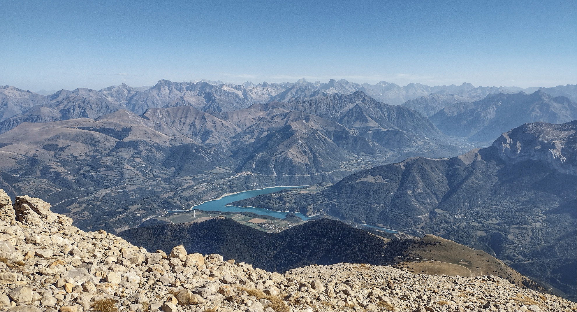 Panorama depuis sommet de la grande tête de l'obiou