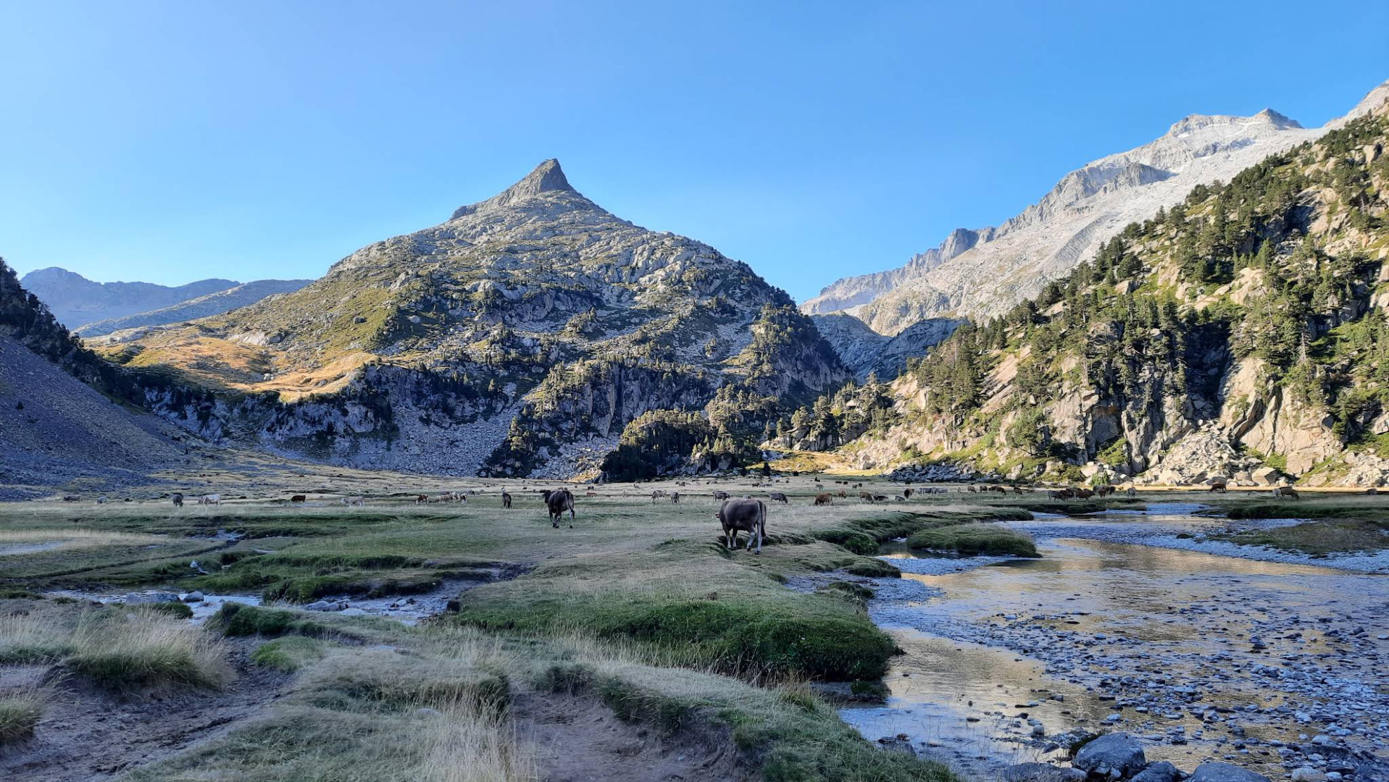 Le Pic d'Aneto, plus haut sommet des Pyrénées (versant espagnol)