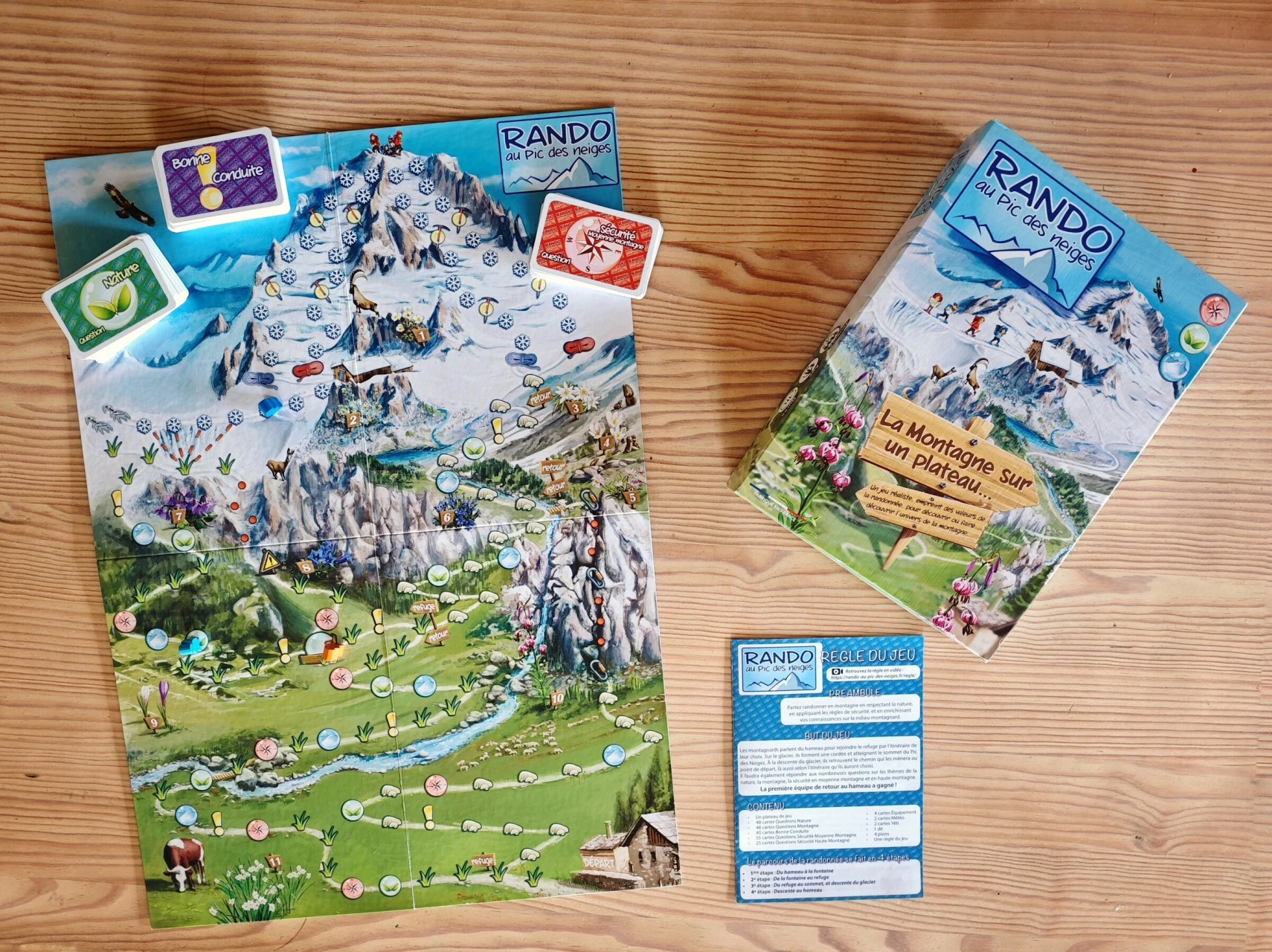 Rando au Pic des Neiges : notre avis sur le jeu de société montagne de Randonner Malin