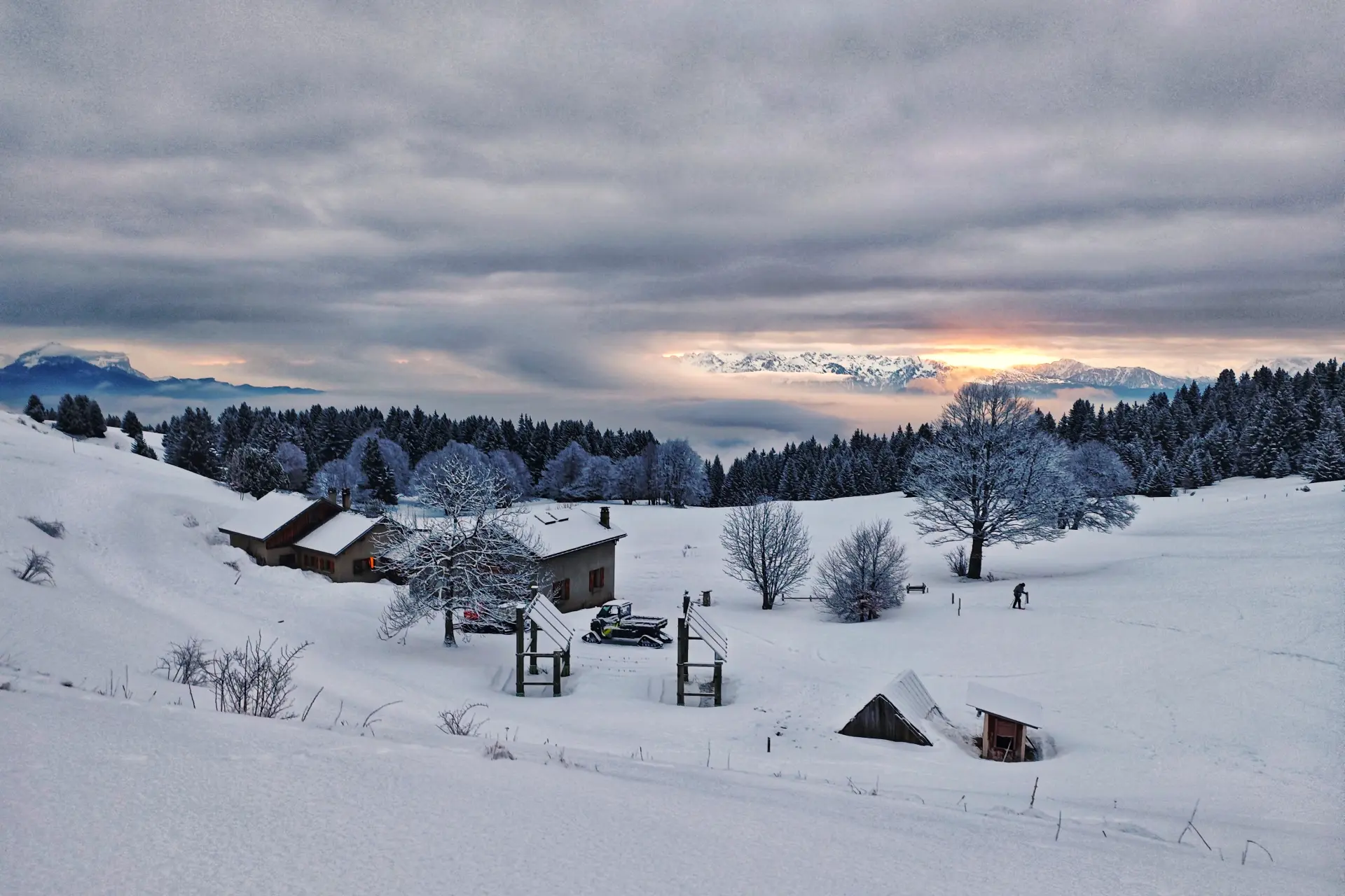 Refuge de la Molière en hiver (raquettes)