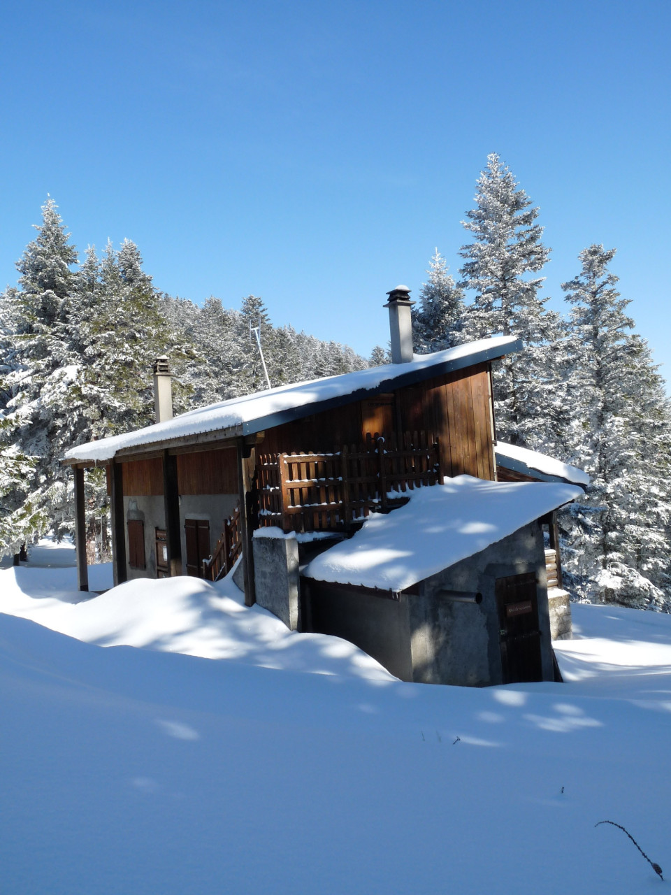 Refuge de la samblue Hiver