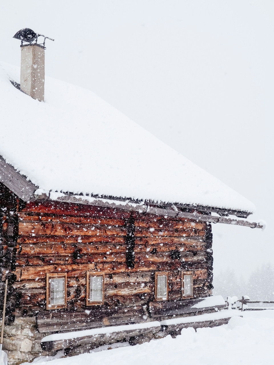 refuge neige alpes