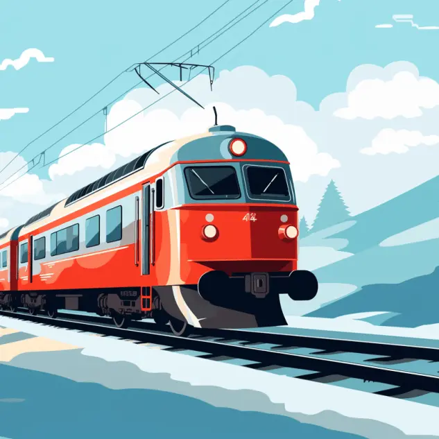 train montagne illustration
