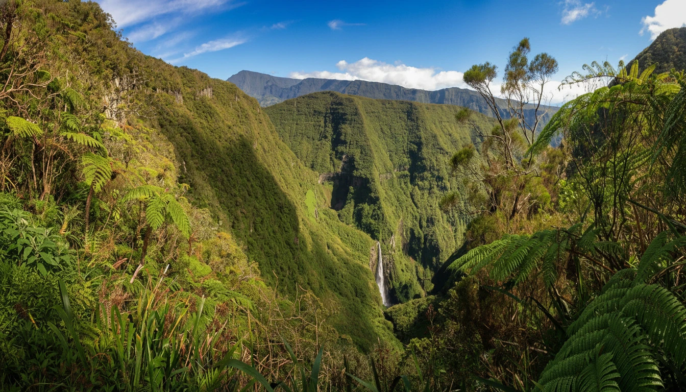 Le Trou de Fer à La Réunion, souvent présenté comme l'Everest du canyoning