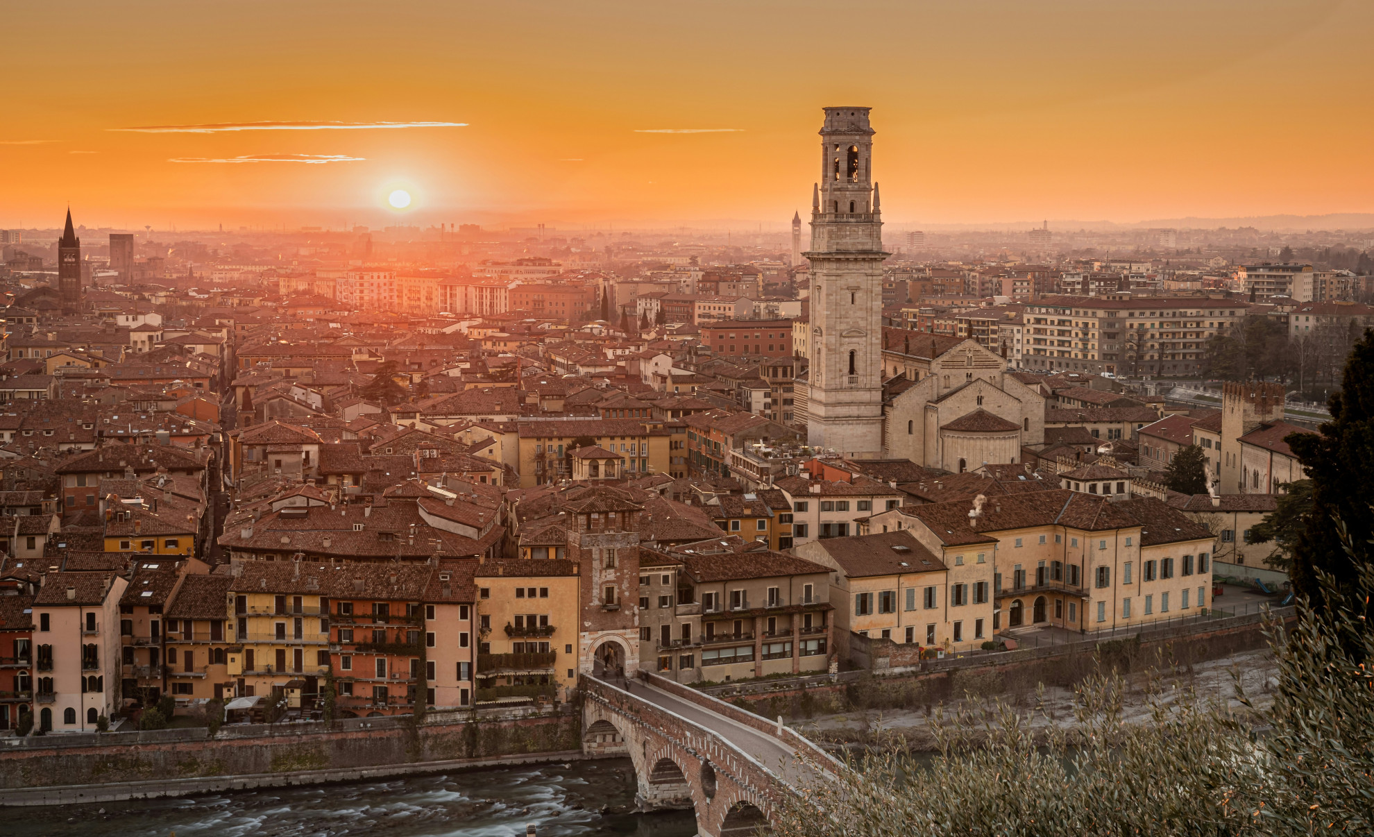Vérone - Coucher de soleil