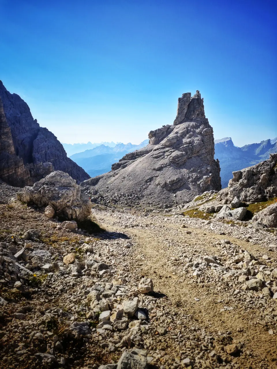 Vue depuis le col de Fontanegra - Dolomites